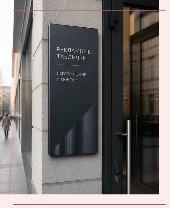 Рекламные таблички в Соли-Илецке по цене от 4688 р. | Аванза-Сои