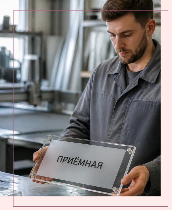 Таблички из оргстекла на заказ в Соли-Илецке от 4063 р. | Аванза-Сои