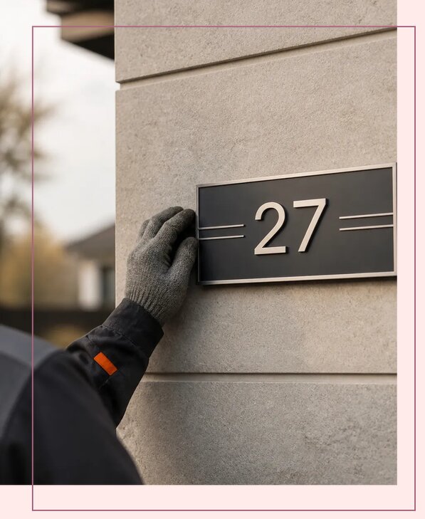 Адресные таблички на заказ в Соли-Илецке по цене от 4063 р. | Аванза-Сои
