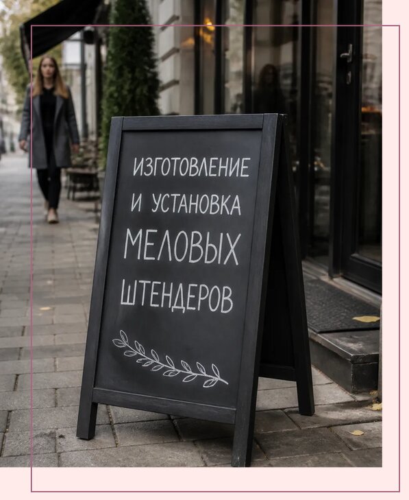 Меловые штендеры в Соли-Илецке по цене от 6772 р. | Аванза-Сои